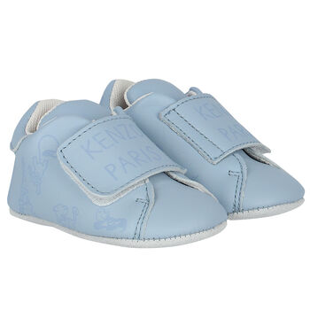 Baby Boys Blue Logo Pre Walker Shoes